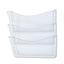Unbreakable Wall Files, 3 Sections, A4/letter Size, 13.75" X 3.13" X 29.38", Clear