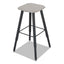 Alphabetter Adjustable-height Student Stool, Backless, Supports Up To 250 Lb, 35.5" Seat Height, Black