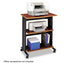 Muv Three Level Machine Cart/printer Stand, Engineered Wood, 3 Shelves, 29.5" X 20" X 35", Cherry/black