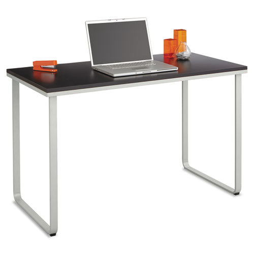 Steel Desk, 47.25" X 24" X 28.75", Black/silver