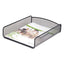 Onyx Desk Tray, 3 Sections, Letter Size Files, 9.25" X 11.75" X 8", White