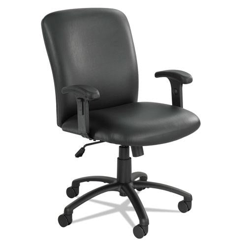 Uber Big/Tall Series High Back Chair, Vinyl, Supports Up to 500 lb, 19.5" to 23.5" Seat Height, Black