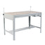 Precision Four-post Drafting Table Base, 56.5w X 30.5d X 35.5h, Gray
