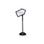 Writeway Double-sided Magnetic Dry Erase Standing Message Sign, Rectangle, 65" Tall Black Stand, 14.25 X 22.25 White Face