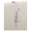 Over-the-panel Double-garment Hook, Satin Aluminum/chrome