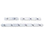 Nail Head Wall Coat Rack, Two Hooks, Metal, 12w X 2.75d X 2h, Satin