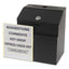 Steel Suggestion/key Drop Box With Locking Top, 7 X 6 X 8.5, Black Powder Coat Finish