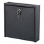 Wall-mountable Interoffice Mailbox, 12 X 3 X 12, Black