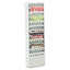 Steel Magazine Rack, 11 Compartments, 10w X 4d X 36.25h, Black