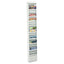 Steel Magazine Rack, 23 Compartments, 10w X 4d X 65.5h, Gray