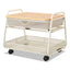 Onyx Under Desk Machine Stand, Metal, 1 Shelf, 1 Drawer, 1 Bin, 100 Lb Capacity, 21" X 16" X 17.5", White