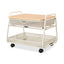 Onyx Under Desk Machine Stand, Metal, 1 Shelf, 1 Drawer, 1 Bin, 100 Lb Capacity, 21" X 16" X 17.5", White