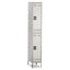 Double-tier, Three-column Locker, 36w X 18d X 78h, Two-tone Gray
