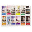 Reveal Clear Literature Displays, 18 Compartments, 30w X 2d X 45h, Clear