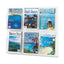 Reveal Clear Literature Displays, 18 Compartments, 30w X 2d X 45h, Clear
