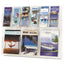 Reveal Clear Literature Displays, 18 Compartments, 30w X 2d X 45h, Clear
