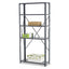 Commercial Steel Shelving Unit, Five-shelf, 36w X 12d X 75h, Dark Gray