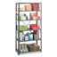 Commercial Steel Shelving Unit, Six-shelf, 36w X 18d X 75h, Dark Gray