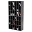 Wood Mail Sorter With Adjustable Dividers, Stackable, 36 Compartments, 33.75 X 12 X 32.75, Black