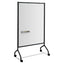 Impromptu Magnetic Whiteboard Collaboration Screen, 42w X 21.5d X 72h, Black/white