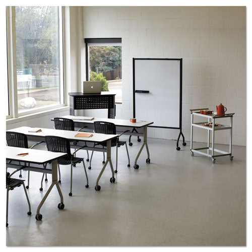 Impromptu Magnetic Whiteboard Collaboration Screen, 42w X 21.5d X 72h, Gray/white