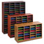 Wood/fiberboard E-z Stor Sorter, 36 Compartments, 40 X 11.75 X 32.5, Mahogany