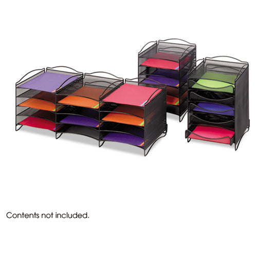 Onyx Stackable Literature Organizer, Five-drawer, 10.25 X 12.75 X 15.25, Black