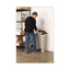 Large Capacity Plastic Step-on Receptacle, 23 Gal, Plastic, Tan