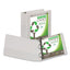 Earth's Choice Plant-based D-ring View Binder, 3 Rings, 3" Capacity, 11 X 8.5, White