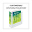 Earth's Choice Plant-based Round Ring View Binder, 3 Rings, 4" Capacity, 11 X 8.5, White