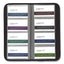 Professional Vinyl Business Card File, Holds 160 2 X 3.5 Cards, 4.75 X 10.25, Black