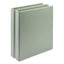 Earth's Choice Plant-based Boho D-ring View Binders, 1" Capacity, 11 X 8.5, Sage, 2/pack