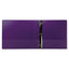 Earth’s Choice Plant-based Durable Fashion View Binder, 3 Rings, 2" Capacity, 11 X 8.5, Purple, 2/pack