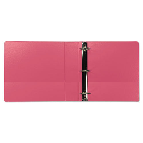 Earth’s Choice Plant-based Durable Fashion View Binder, 3 Rings, 2" Capacity, 11 X 8.5, Berry, 2/pack