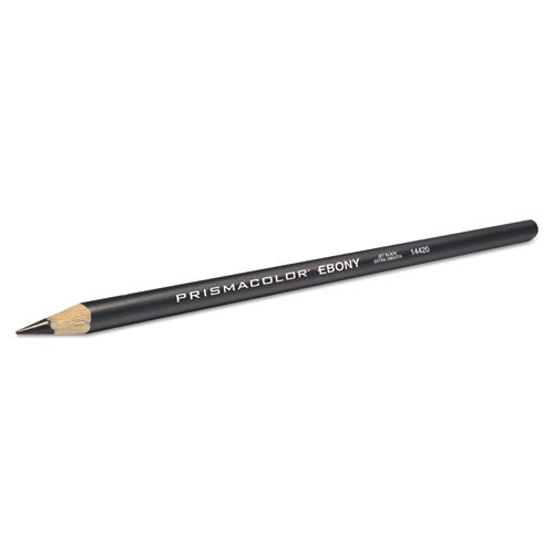 Prismacolor Ebony Jet Black Graphite Sketching Pencils, Box of 12