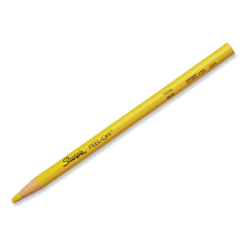 Peel-off China Markers, Yellow Dozen