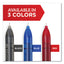 Professional Design Roller Ball Pen, Stick, Fine 0.5 Mm, Blue Ink, Black Barrel, Dozen