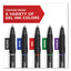 S-gel High-performance Gel Pen, Retractable, Bold 1 Mm, Blue Ink, Black Barrel, 36/pack