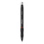 S-gel High-performance Gel Pen, Retractable, Fine 0.5 Mm, Red Ink, Black Barrel, Dozen