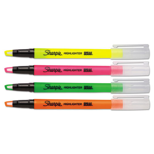 Clearview Tank-style Highlighter, Assorted Ink Colors, Chisel Tip, Assorted Barrel Colors, 12/pack