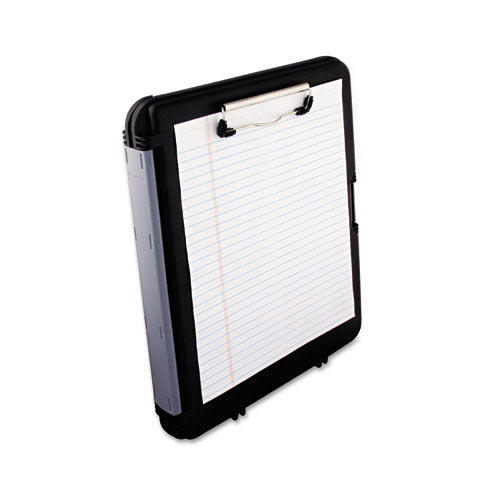 Workmate Ii Storage Clipboard, 0.5" Clip Capacity, Holds 8.5 X 11 Sheets, Black/charcoal