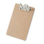 Recycled Hardboard Archboard Clipboard, 2.5" Clip Capacity, Holds 8.5 X 11 Sheets, Brown