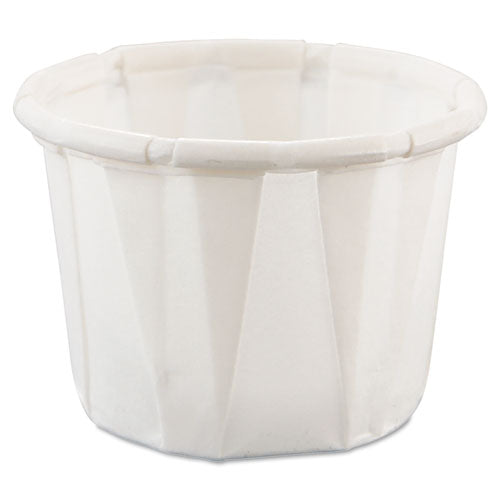 Paper Portion Cups, 0.5 Oz, White, 250/bag, 20 Bags/carton