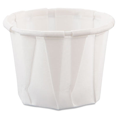 Paper Portion Cups, 0.75 Oz, White, 250/bag, 20 Bags/carton