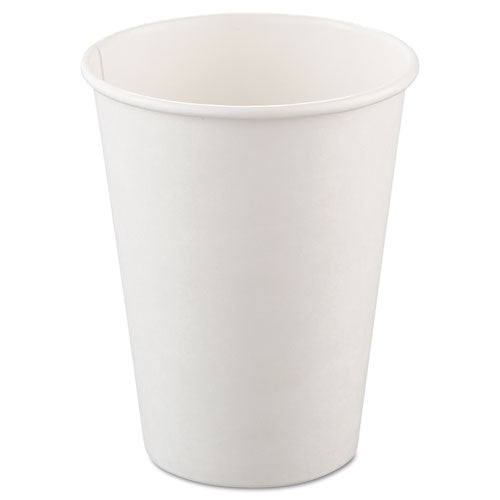 Single-sided Poly Paper Hot Cups, 20 Oz, White, 600/carton