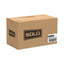 Creative Carryouts Hinged Plastic Hot Deli Boxes, Medium Snack Box, 18 Oz, 6.22 X 5.9 X 2.1, Black/clear, 200/carton