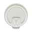 Lift Back And Lock Tab Cup Lids For Foam Cups, Fits 10 Oz Trophy Cups, White, 2,000/carton
