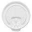 Lift Back And Lock Tab Cup Lids For Foam Cups, Fits 8 Oz Trophy Cups, White, 100/pack