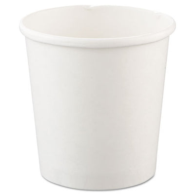 Flexstyle Double Poly Paper Containers, 16 Oz, White, Paper, 25/pack, 20 Packs/carton