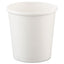 Flexstyle Double Poly Paper Containers, 16 Oz, White, Paper, 25/pack, 20 Packs/carton